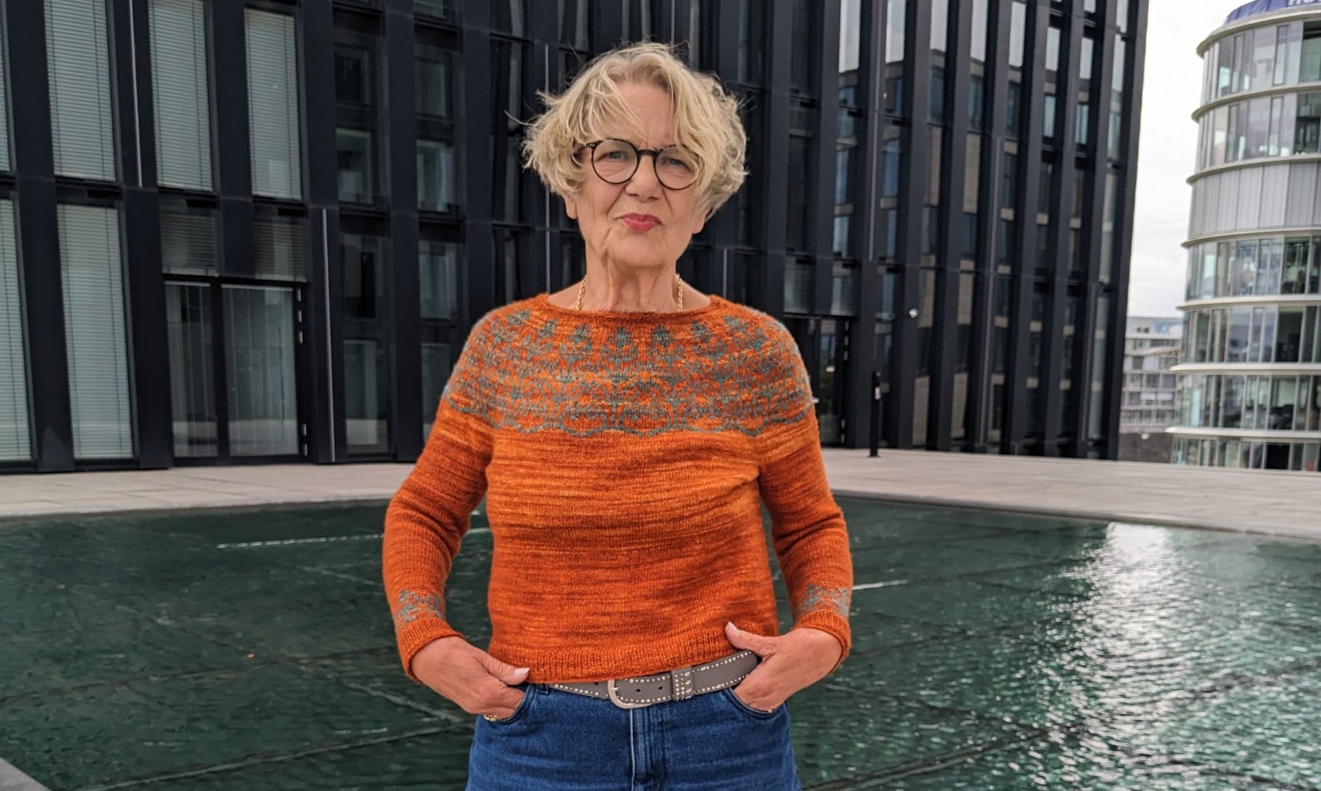 Marjolaine Sweater aus Trallafitti Blaugesicht
